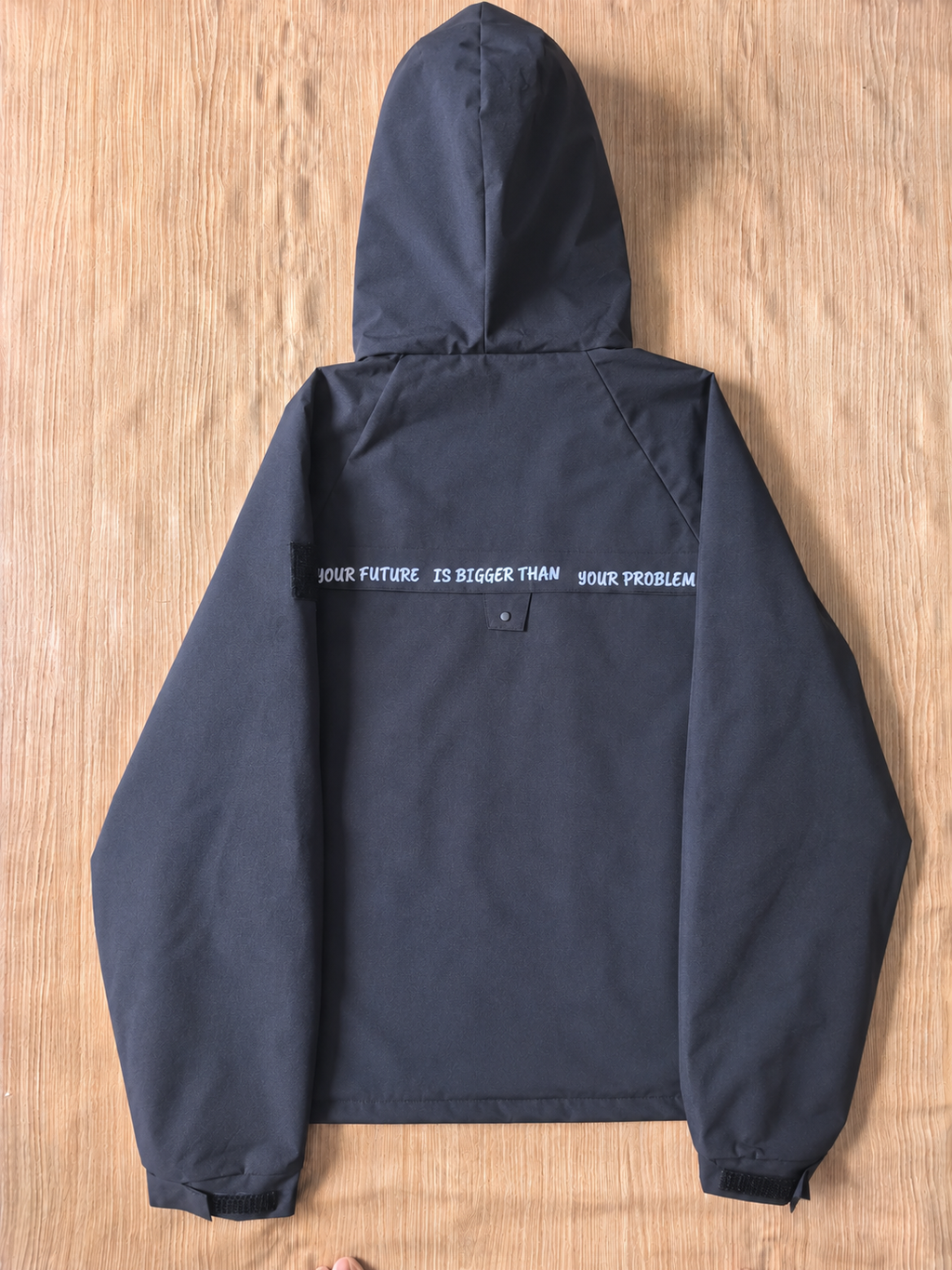 Black windbreaker Unisex Oversized Faith challenger 