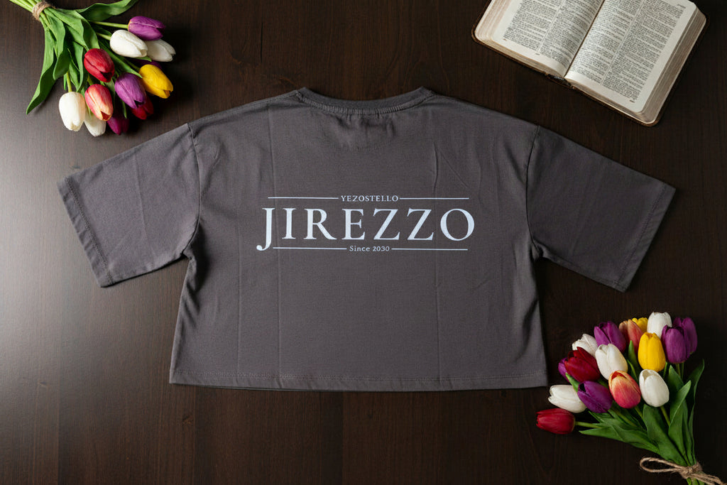 Boxy Tshirt Female, Grey color Jirezzo T-shirt
